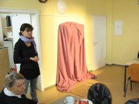 Begrüßung der Weihnachtsfeiergäste