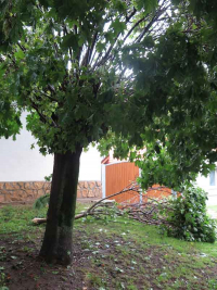 Unwetter über Hochstedt