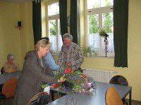 Blumen und Gratulationen