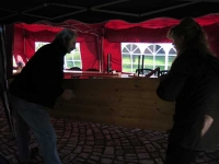 Aufbau der Pavillons