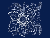 Blaudruckmuster