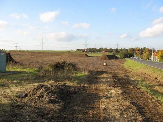 Baustelle Regenrückhaltebecken