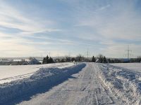 Straße in Richtung Hochstedt