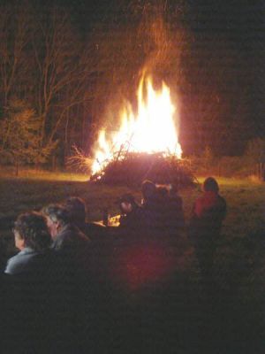 Lodernde Flammen