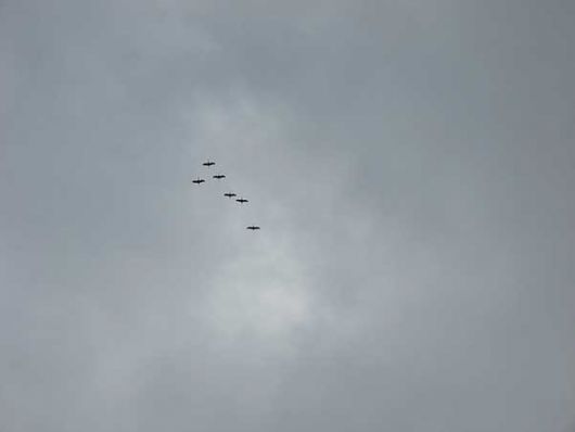 V-Formation am 14. Oktober