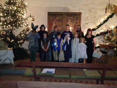 Teilnehmer am Krippenspiel