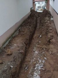 Heringsgasse während der Maßnahme