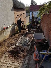 Heringsgasse während der Maßnahme