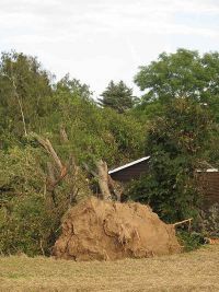 Unwetterschäden in Hochstedt