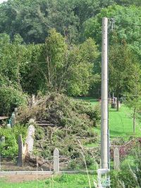 Unwetterschäden in Hochstedt