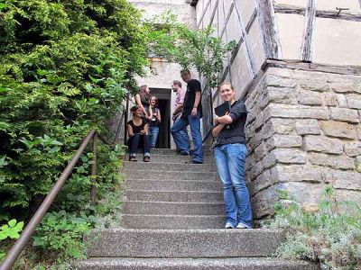 Chorissimo auf der Treppe