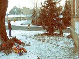 Das Abschmücken beginnt