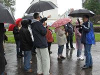 Stadtführung bei Regen