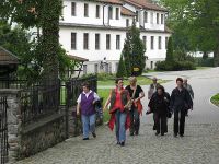 Spaziergang zu den Händlern