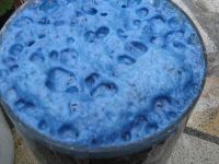 Indigo nach der Zugabe von Natron