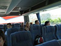 Im Bus zum Hotel