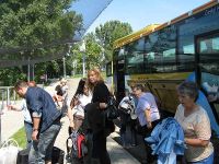 Ankunft an der Golfyacht