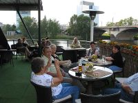 Das Deck am Heck zur Kaffeestunde