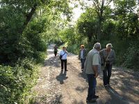 Weg zur Straßenbahn