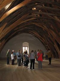 Der Dachstuhl der Burg