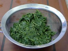 Absieben der Blätter