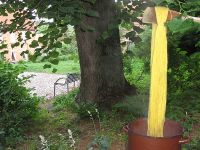 Färberei mit Birkenblättern