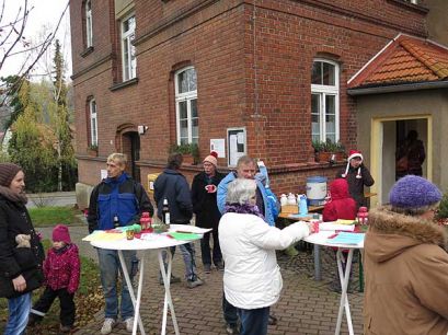 Weihnachtsbaumsetzen