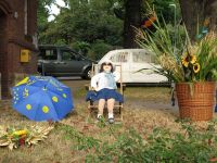 12. Waidfest am 3. September 2016 - Elli im Liegestuhl