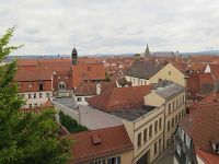 Bamberg vom Rosengarten aus