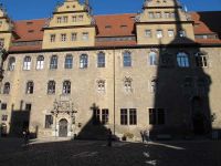 Herbstfahrt - Schlosshof von Schloss Merseburg