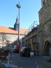 Herbstfahrt - Eingerüstetes Schloss Goseck