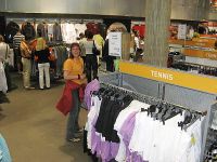 Zwischen Sportsachen