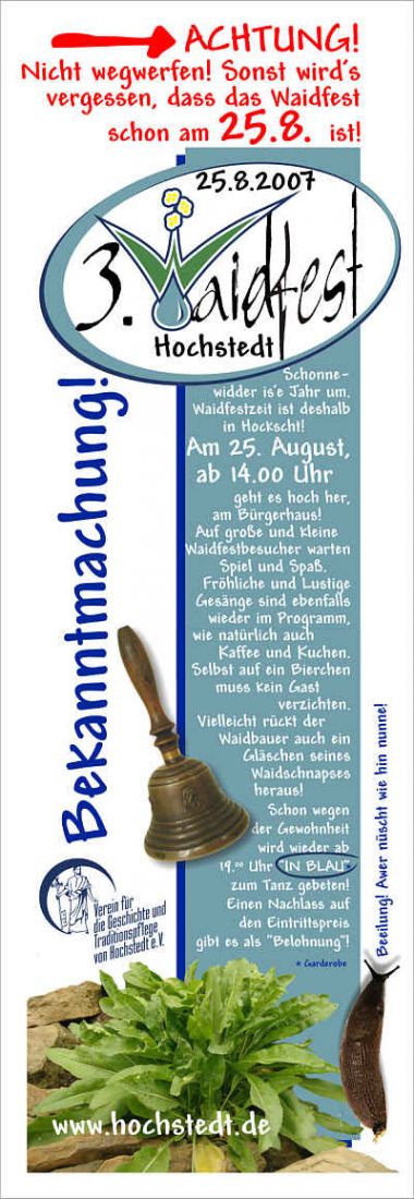 Waidfestplakat 2007