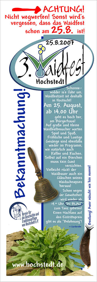 Waidfestplakat 2007